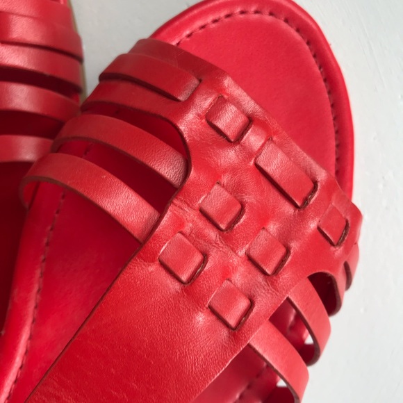 Cole HAAN leather sandals in 🍎 red size :7B - Picture 7 of 12